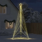 Illuminazione per Albero di Natale 615 LED Bianco Caldo 404,5cm