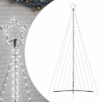 Illuminazione per Albero di Natale 570 LED Bianco Freddo 399 cm