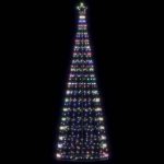 Illuminazione Albero Natale a Cono 550 LED Colorati 304 cm