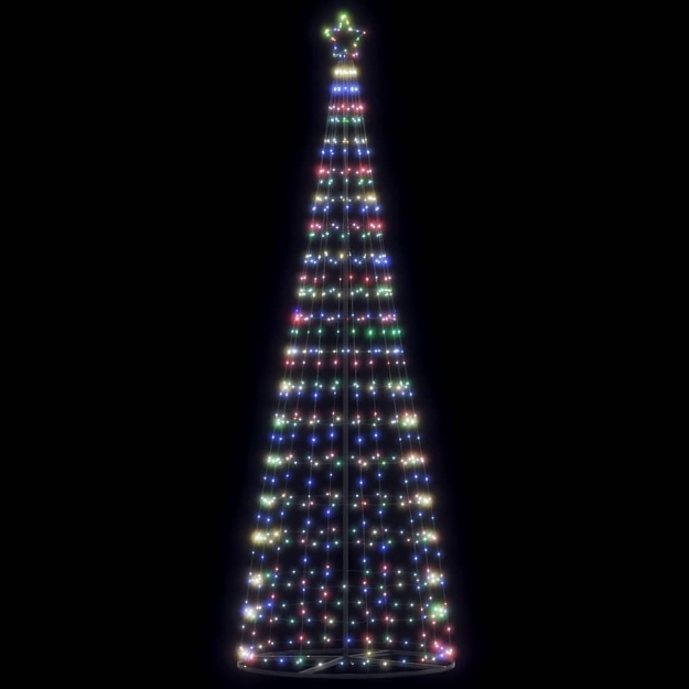 Illuminazione Albero Natale a Cono 550 LED Colorati 304 cm