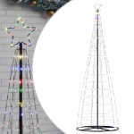 Illuminazione Albero Natale a Cono 550 LED Colorati 304 cm