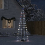 Illuminazione Albero Natale a Cono 550 LED Colorati 304 cm