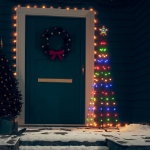 Albero di Natale a Cono con 84 LED Colorato 50x150 cm