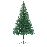 Albero Natale Artificiale con LED e Palline 150 cm 380 Rami