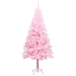 Albero di Natale Preilluminato con Palline Rosa 120 cm PVC