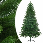 Albero di Natale Preilluminato con Palline Verde 150 cm