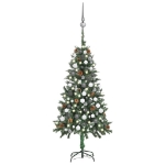 Albero di Natale Preilluminato con Palline e Pigne 150 cm