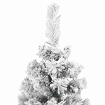 Albero di Natale Artificiale con Neve Fioccata Verde 180 cm PVC