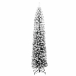 Albero di Natale Artificiale con Neve Fioccata Verde 240 cm PVC