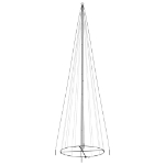 Albero di Natale a Cono Bianco Freddo 1134 LED 230x800 cm