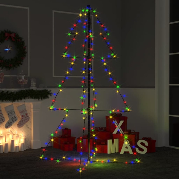 Albero di Natale a Cono 200 LED per Interni Esterni 98x150 cm