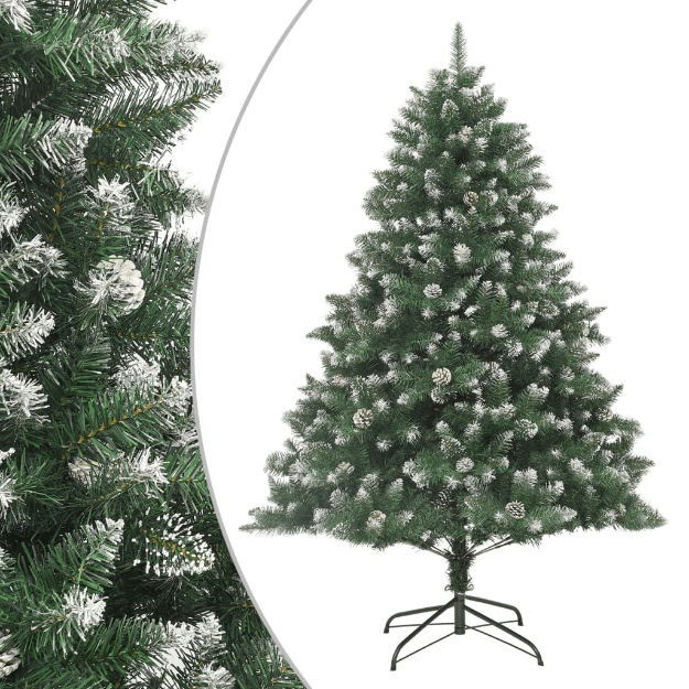 Albero di Natale Artificiale con Base 210 cm PVC