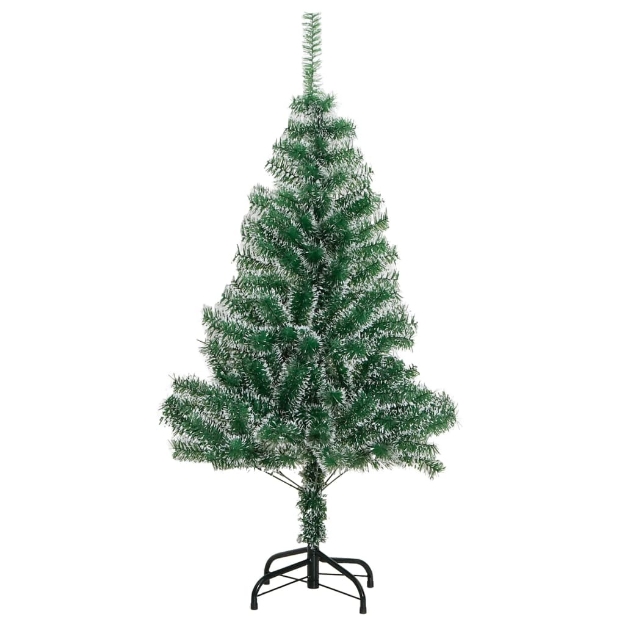 Albero di Natale Artificiale con Neve Fioccata Verde 120 cm