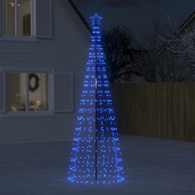 Illuminazione Albero di Natale con Picchetti 570LED Blu 300cm