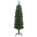 Albero di Natale Artificiale Sottile con Base Verde 150 cm PVC