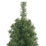 Albero di Natale Artificiale Sottile con Base Verde 150 cm PVC