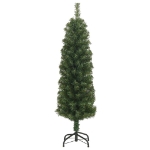 Albero di Natale Artificiale Sottile con Base Verde 120 cm PVC