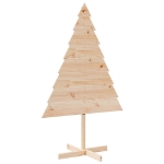 Albero di Natale Decorativo in Legno 150 cm in Legno Massello