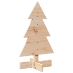 Albero di Natale Decorativo in Legno 60 cm Legno Massello Pino