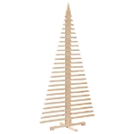 Albero di Natale Decorativo in Legno 210 cm Legno Massello Pino