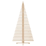 Albero di Natale Decorativo in Legno 210 cm Legno Massello Pino