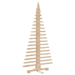 Albero di Natale Decorativo in Legno 150 cm Legno Massello Pino