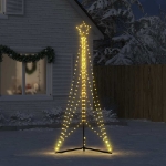 Illuminazione per Albero di Natale 483 LED Bianco Caldo 240 cm