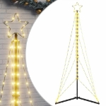 Illuminazione per Albero di Natale 363 LED Bianco Caldo 182 cm