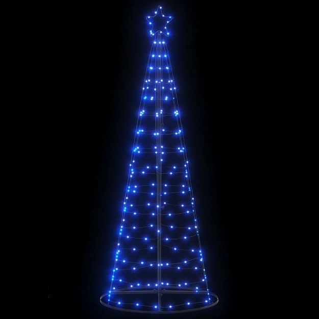 Illuminazione Albero di Natale a Cono 200 LED Blu 182 cm