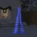 Illuminazione Albero di Natale a Cono 200 LED Blu 182 cm