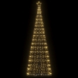 Illuminazione Albero di Natale a Cono 550LED Bianco Caldo 304cm