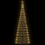 Illuminazione Albero di Natale a Cono 550LED Bianco Caldo 304cm