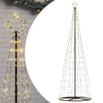 Illuminazione Albero di Natale a Cono 550LED Bianco Caldo 304cm