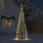 Illuminazione Albero di Natale a Cono 550LED Bianco Caldo 304cm