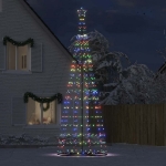 Illuminazione Albero Natale a Cono 1534 LED Colorati 503 cm