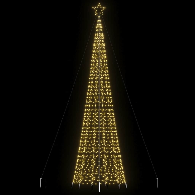 Lampada per Albero Natale Punte 1534 LED Bianco Caldo 500 cm