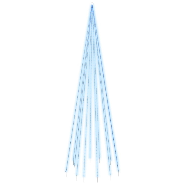 Albero di Natale Pennone Blu 732 LED 500 cm