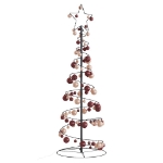 Cono Luminoso Albero Natale Palline 100 LED Bianco Caldo 150 cm