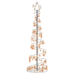 Cono Luminoso Albero Natale Palline 120 LED Bianco Caldo 180 cm