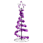 Cono Luminoso Albero Natale Palline 80 LED Bianco Caldo 120 cm