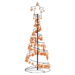 Cono Luminoso Albero Natale Palline 80 LED Bianco Caldo 120 cm