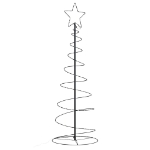 Illuminazione Albero di Natale a Cono 100LED Bianco Caldo 150cm