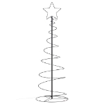 Illuminazione Albero di Natale a Cono 100LED Bianco Caldo 150cm