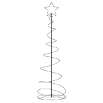 Illuminazione Albero di Natale a Cono 120LED Bianco Caldo 180cm