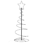 Illuminazione Albero di Natale a Cono 80 LED Bianco Caldo 120cm