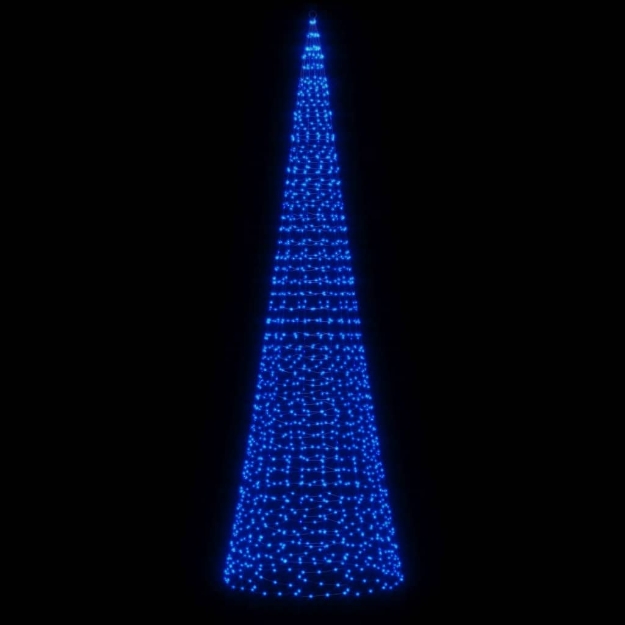 Illuminazione Albero di Natale su Pennone 1534LED Blu 500cm