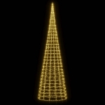 Luce Albero di Natale su Pennone 3000LED Bianco Caldo 800cm