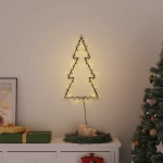 Luci di Natale Albero di Natale Silhouette 80 LED Bianco Caldo