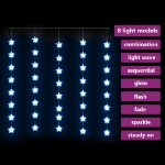 Luci Fatate a Stella a LED 200 LED Blu 8 Funzioni