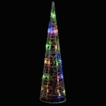 Piramide Decorativa Cono di Luce LED Acrilico Colorata 60 cm